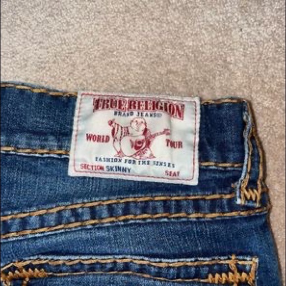 Stitched True Religion Mens Jeans - Picture 3 of 6
